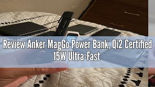 Review Anker MagGo Power Bank Qi2 Certified 15W UltraFast MagSafeCompatible Portable Charger 10 [upl. by Agnola]