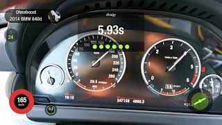 BMW 640d Stage 2  100200kmh 436PS 857NM 247 000km [upl. by Aleacin]