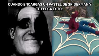 Cuando compras un pastel de Spiderman y te llega algo así  Mr increíble perturbado meme  Niveles [upl. by Maynord]