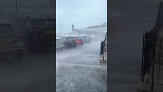 Storm Kathleen causes massive waves in England UK Porthleven of Cornwall [upl. by Kapoor715]