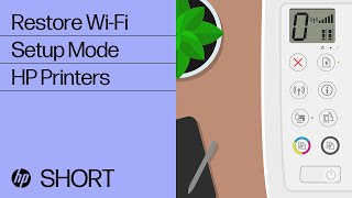 How to restore WiFi setup mode on your HP printer  HP Support [upl. by Stutsman]