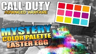 Advanced Warfare  Mystery Color Palette Easter Egg amp Secret Coordinates COD AW  Chaos [upl. by Tehcac]