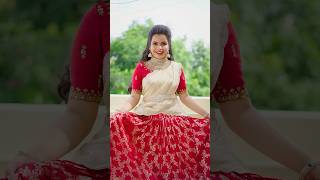 😍🫠🥰❤️ shortsvideo stylingideas halfsarees outfit dressup explore youtube shorts ytshorts [upl. by Redlac]