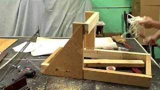 quotThe Wyvernquot a 3 foot Torsion Catapult built in 23 Minutes [upl. by Yelsek]