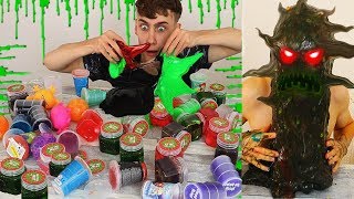 100 POTJES SLIJM BIJ ELKAAR 10KG SLIME SQUISHY FLUFFY SLIME MYSTERY BOX DIY [upl. by Bond]