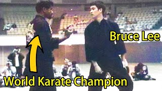 Bruce Lee is Way Too FAST for Karate World Champion [upl. by Llib]