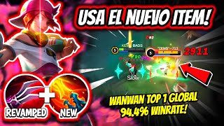 ¡MANIAC INSANA 1 vs 4 CON EL NUEVO ITEM WANWAN TOP 1 GLOBAL 944 WINRATE  MOBILE LEGENDS [upl. by Uzziel]