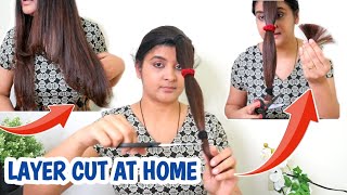 Easy DIY Layered Haircut ANYONE CAN DO [upl. by Helena946]