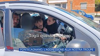 Pontecagnano laggressione alla nostra troupe  La Vita in diretta  21042023 [upl. by Addiel48]