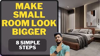 Make you SMALL BEDROOM amp room look 2x double and more spacious in 8 simple steps with 91Homes [upl. by Dnalyar]