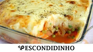 ESCONDIDINHO VEGETARIANO  RECEITAS QUE AMO [upl. by Akina]