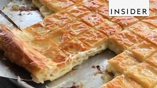 Turkeys Cheesy Breakfast Food Börek [upl. by Imehon]