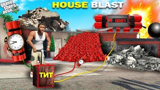 GTA 5  Franklin Shinchan amp Pinchan Blast Their Own House GTA 5 [upl. by Mercola]