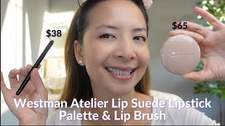 Westman Atelier Lip Suede Lipstick Palette amp Lip Brush Wear Test amp Review  Tiana [upl. by Nylla]