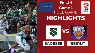 Sagesse vs Beirut Full Game Highlights Final 4 Game 1 20232024 [upl. by Cindra]