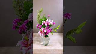 Pink and Purple Lilies flowers flowerarrangementideas [upl. by Letnom]