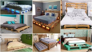 Pallet Bed  30 Beds Made Out Of Waste Wooden Pallets [upl. by Donna]