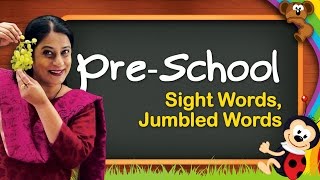 Sight Words Jumbled Words  Kindergarten Learning Videos For Kids  Pre School Educational Videos [upl. by Fortna]