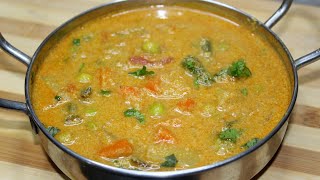 சப்பாத்தி பூரிக்கு குருமா  Chapathi Vegetable Kurma Recipe in Tamil  Kurma  Veg Kurma In Tamil [upl. by Layney]