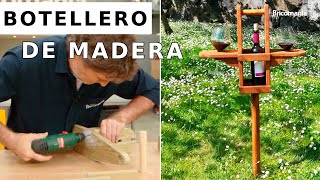 Botellero de madera ¡DIY Original – Tutorial de carpintería con Bricomania [upl. by Illehs]