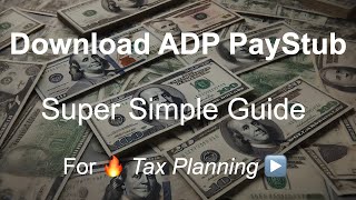 ✅ ✅ How To Download Your Pay Stub from ADP in Just a Few Clicks  Made Easy 🎉🚀 [upl. by Eural]