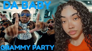 DABABY  GRAMMY PARTY OFFICIAL VIDEO REACTION [upl. by Manaker849]