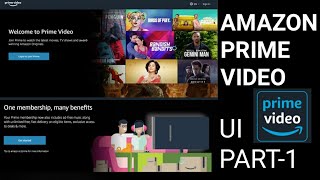 Amazon Prime Video UI Clone Part1  HTML CSS JAVASCRIPT  Animated UI  HINDI [upl. by Imre198]