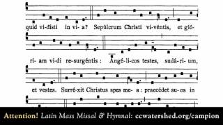 SEQUENCE Victimae Paschali Laudes Gregorian Chant Easter Sunday [upl. by Flan]