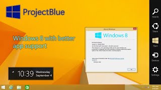 Windows 10 but it looks like Windows 81 ProjectBlue review [upl. by Digirb]