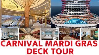 Carnival Mardi Gras Deck Tour 2019 [upl. by Oriana]