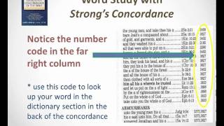 How to Use a Strongs Concordance [upl. by Rajewski]