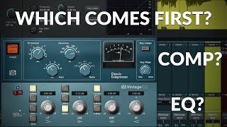 EQ or Compression First Music Production Tutorial [upl. by Lan]