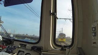 【広角前面展望】阪堺電車の車窓だけ 浜寺駅前ー天王寺駅前 Tram view at Osaka downtown Japan [upl. by Eustacia]