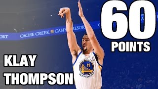 Klay Thompson CAREER HIGH 60 POINTS in 29 Minutes  120516 [upl. by Natalya944]