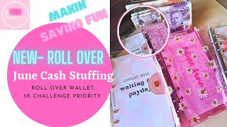 June Cash Stuffing New Roll Over Binder budgeting cashstuffing [upl. by Babette74]