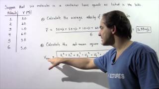 Root Mean Square Velocity Example  1 [upl. by Tchao]