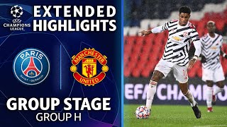 Paris SaintGermain vs Manchester United Extended Highlights  UCL on CBS [upl. by Fen529]