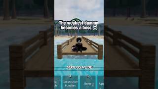 The weakest dummy becomes a boss ☠️ roblox tsb thestrongestbattlegrounds [upl. by Jala]