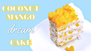 Vegan Mango Coconut Cream Cake [upl. by Moersch828]