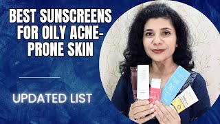 Best 5 Sunscreens for oily acneprone sensitive skin [upl. by Aber740]