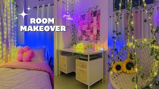 Aesthetic Room Makeover Ideas 🌷  Small Room Makeover  DIY Room Transformation ✨🌸 [upl. by Ycat171]