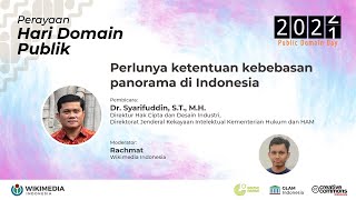 Sesi spesial dengan DJKI Perlunya ketentuan kebebasan panorama di Indonesia [upl. by Lowell]