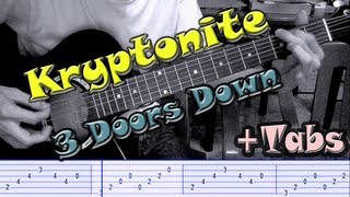 ▶quotKRYPTONITEquot by quot3 Doors Downquot◀  Full Acoustic Guitar Cover Tabs Video  LorDXaErOGuiTaR✔ [upl. by Diego]