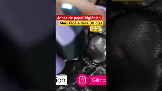 Fazendo unha de papel higiênico e estou chocada 😱 com resultado  Gilmara carvalho nails [upl. by Carolynn9]