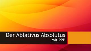 ERKLÄRVIDEO  Ablativus Absolutus Abl Abs mit PPP [upl. by Rasmussen272]