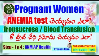 Step 1 amp 4  PW Anemia గా ఎక్కడ నిర్ధారించాలి  ANM  IronSucrose  BT చేసి ఎక్కడ నమోదు చేయాలి [upl. by Ettenowtna957]