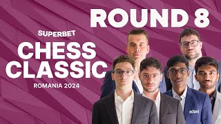 Superbet Chess Classic 2024 Round 8  GrandChessTour [upl. by Kinsler]