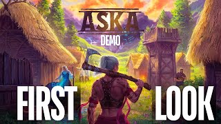 ASKA FIRST LOOK AND REVIEW OF GAMEPLAY AFTER 5 HOURS [upl. by Inahs]