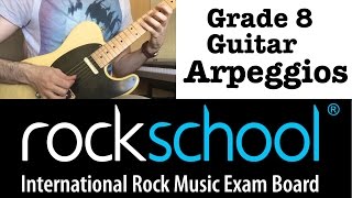 Rockschool Grade 8 Guitar Arpeggios [upl. by Anihpled]