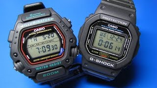 Casio G Shock DW 5600 vs Casio DW 290 [upl. by Kussell]